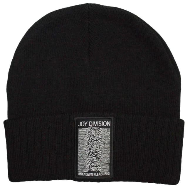 Joy Division Joy Division Unknown Pleasures Beanie Hat in Black One Size Unisex 5056737274288