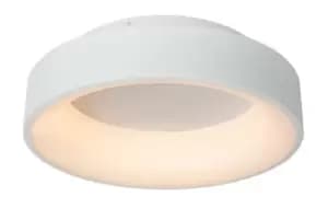 Mirage Modern Flush ceiling light - Ø38cm - LED Dim. - 1x22W 2700K - White