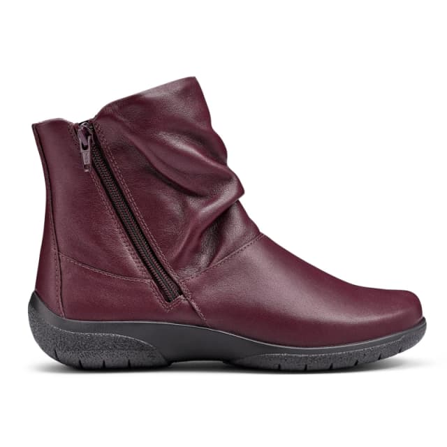 Hotter Whisper Ankle Boots Wide Fit Dark Cherry female 3 (36)
