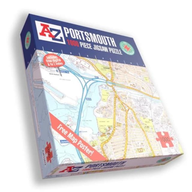 A to Z A to Z Map of Portsmouth 1000 Piece Jigsaw Puzzle