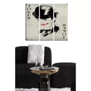 MDF6392004 Multicolor Decorative MDF Painting (3 Pieces)