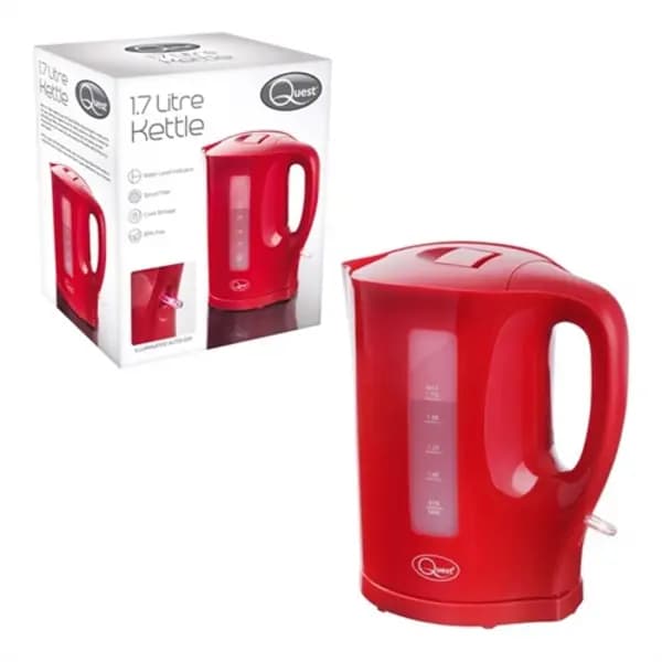 Quest 1.7L Jug Kettle - Red 35429