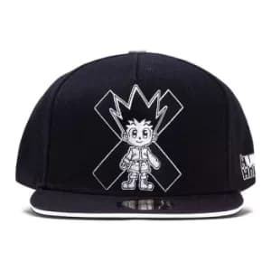 HUNTER X HUNTER Gon Freecss Logo Snapback Baseball Cap, Black (SB868568HNT)