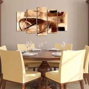 5ABSMDF-88 Multicolor Decorative MDF Painting (5 Pieces)