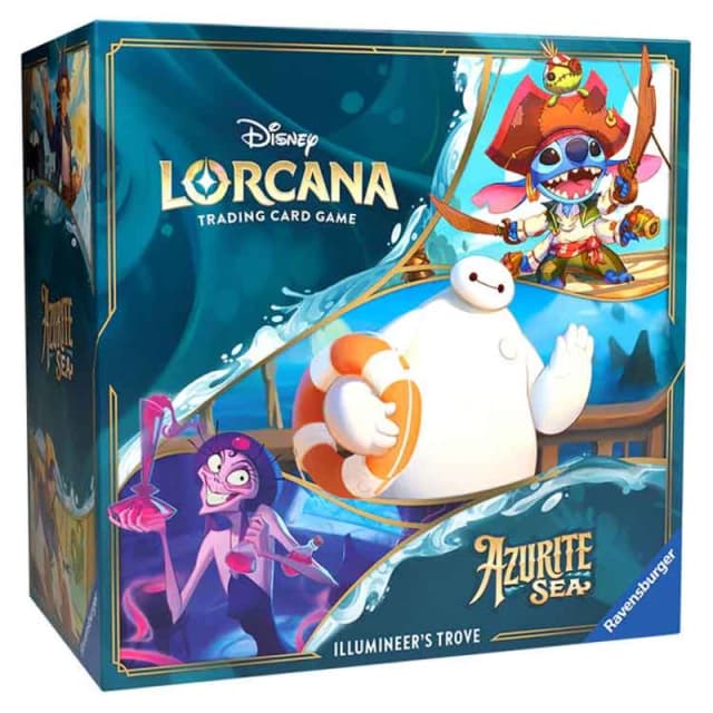 Disney Lorcana Trading Card Game Azurite Sea Illumineer's Trove Set Toys