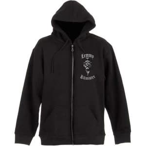 Lemmy - With Sunglasses Unisex Medium Zipped Hoodie - Black