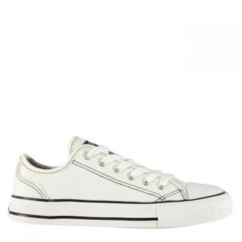 SoulCal Canvas Low Ladies Canvas Shoes - White/White