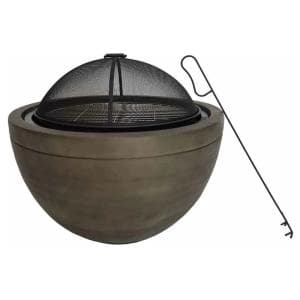 Callow County Deluxe Wood Firepit and BBQ Grill - Garden & Outdoor