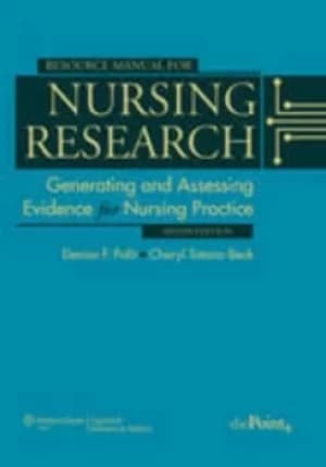 Resource manual for Nursing research by Denise F. Polit