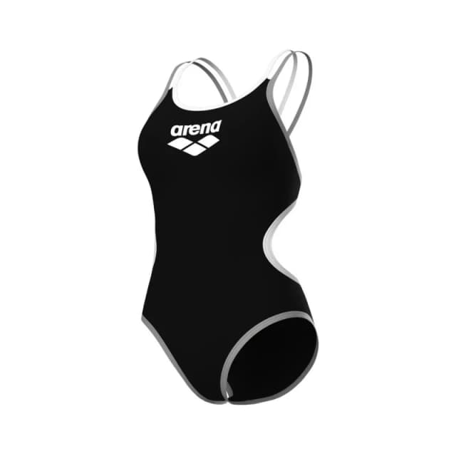 Womens crossed back one Piece swimsuit Arena One Noir Female 38