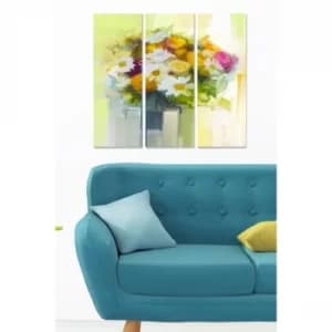MDF7182687 Multicolor Decorative MDF Painting (3 Pieces)