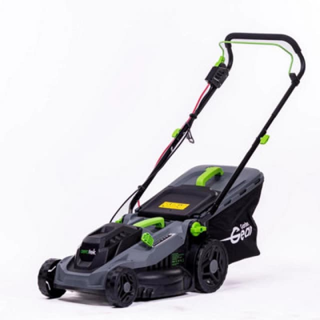 Garden Gear Aerotek 1600W Corded Lawnmower 38Cm Cutting Width Large 42 Litre Collection Box 10M Cable