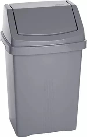 Wham Casa 15-Litre Swing Bin - Silver