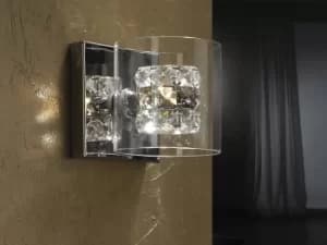 Flash Crystal Wall Lamp Chrome, G9