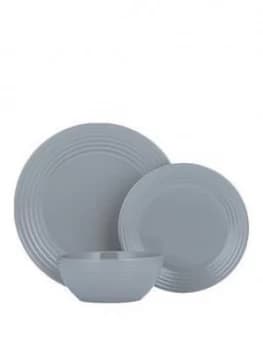 Typhoon Grey Living 12 Piece Dinner Set