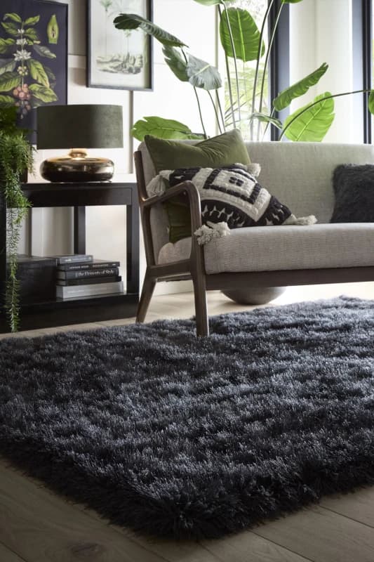 Origins Extravagance Rug Shaggy Rugs 80x150cm Grey 42251702080