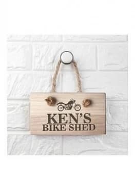 Treat Republic Personalised Wooden Bike Shed Sign