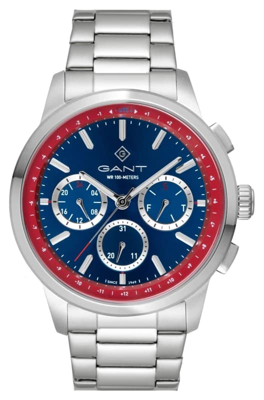 GANT G154018 MIDDLETOWN 100M (44mm) Blue & Red Dial / Watch