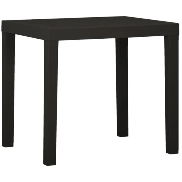 VIDAXL Garden Table Anthracite 79x65x72cm Plastic Vidaxl 8720286314685