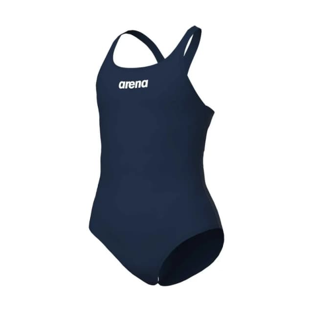 Arena Girls Team Pro Solid Swimsuit - Navy, Blue, Size 10-11 Years Blue W4QLZ Unisex 10-11 YEARS