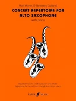Concert Repertoire for Alto Saxophone with Piano by Paul Harris Paperback