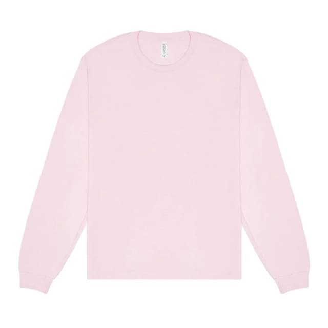 Bella + Canvas Mens Heavyweight Boxy Long-Sleeved T-Shirt in Pink Size: XS Pink Male XS