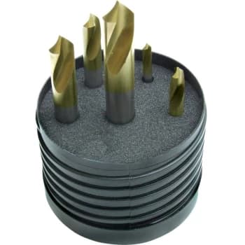 4 - 12MM 90DEG Spotting Drill Set TiN Tipped 5PC - Swisstech