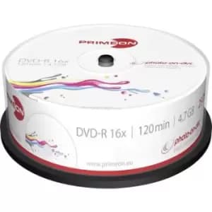 Primeon 2761205 Blank DVD-R 4.7 GB 25 pc(s) Spindle Printable