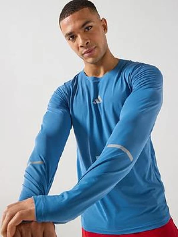 Long Sleeve Jersey adidas 365 Climacool+ Bleu Male M