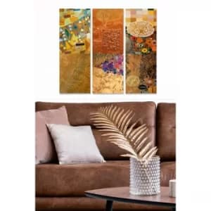 MDF227620420 Multicolor Decorative MDF Painting (3 Pieces)