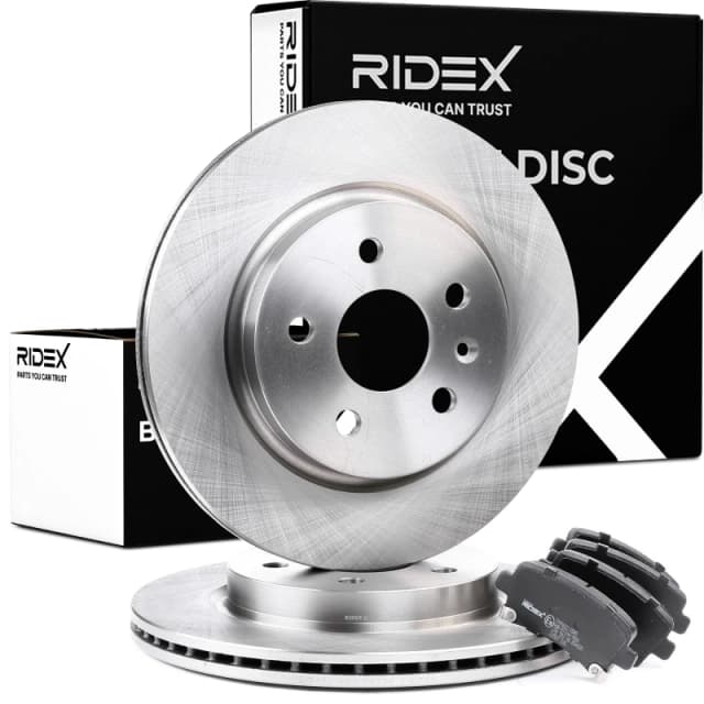 MAPCO 47700 Brake disc and pads set with accessories, Rear Axle, Brake Disc Type: internally vented, with acoustic wear warning, with anti-squeak plat