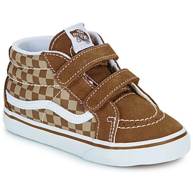 Vans brown multi sk8-mid reissue v Boys Youth trainers Brown Multi UK 3 (EU 35)