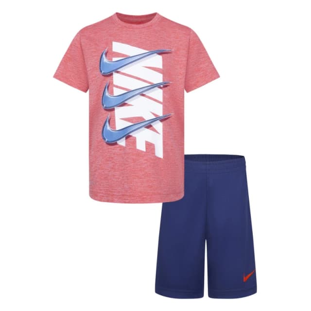Nike Tee Short Set In09 Regular Fit T-Shirts 2-3 Yrs Blue 31863018125