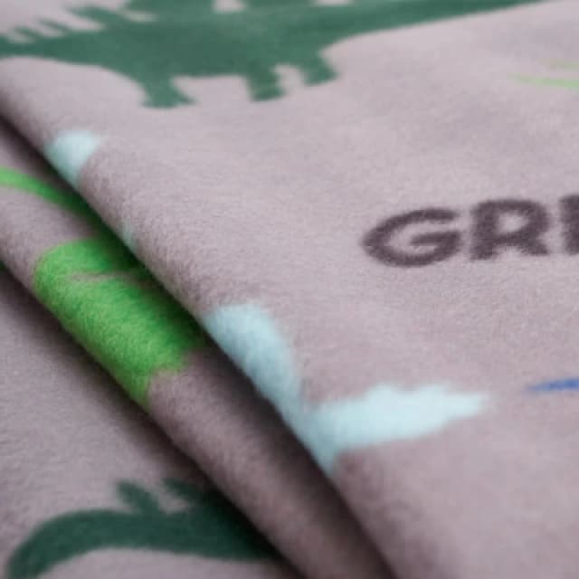 OHS OHS Pack of 10 Printed Fleece Blanket Throw in Grey Size: 120cm x 150cm Grey 120cm x 150cm Unisex 5027434145799