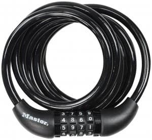 Master Lock Black Cycle Cable Bike Lock - 1.8m
