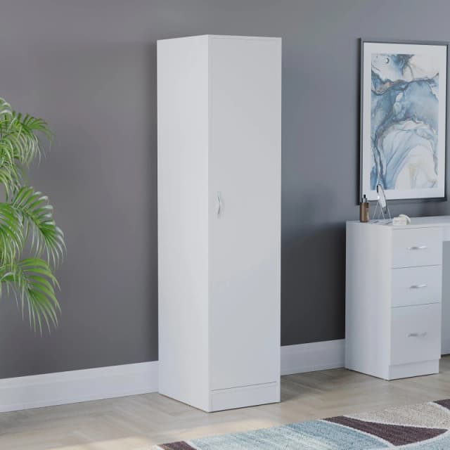 Lassic Vida Designs Riano 1 Door Wardrobe White unisex 1 Door