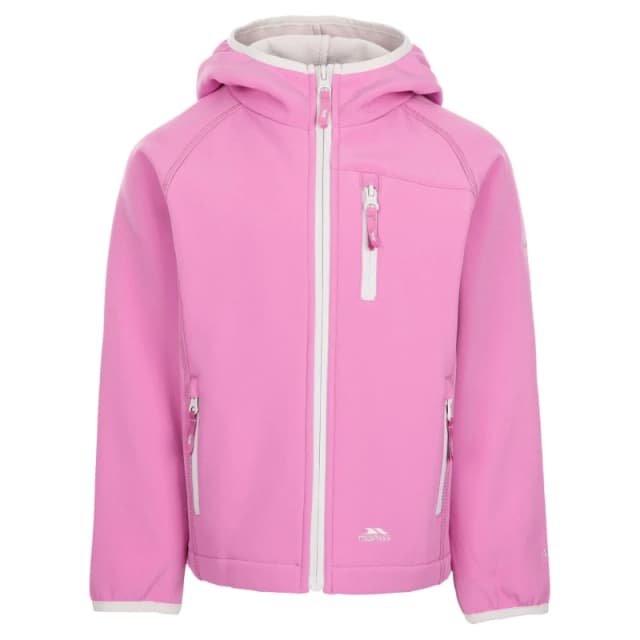 Trespass Kian Softshell Jacket in Pink Size: 11-12 Years Pink Unisex 11-12 Years