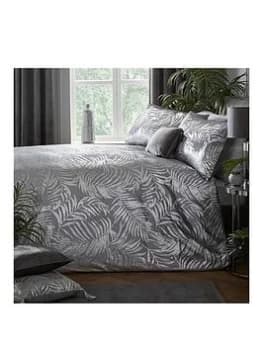 Laurence Llewelyn-Bowen Llb First Dates Silver Leaf Duvet Set - Db