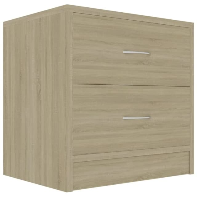 VIDAXL Bedside Cabinet Sonoma Oak 40x30x40cm Engineered Wood Vidaxl 801041