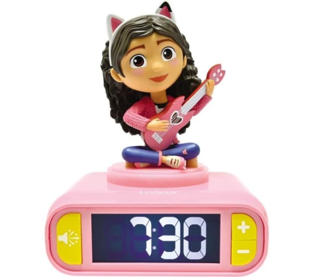 LEXIBOOK RL800GDH Nightlight Alarm Clock - Gabby's Dollhouse, Patterned,Pink 3380743105307