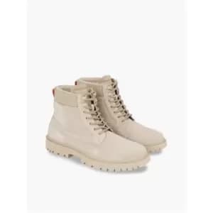Calvin Klein Jeans Eva Mid Laceup Boot Suede - White