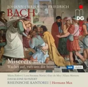 Johann Christoph Friedrich Bach Miserere Mei by Johann Christoph Friedrich Bach CD Album