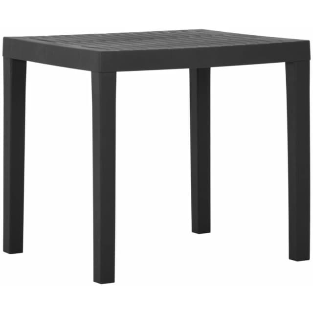 VIDAXL Garden Table Grey 79x65x72cm Plastic Vidaxl 8720286314661