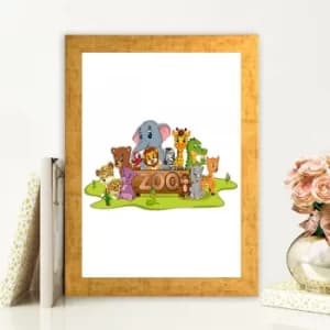 AC489600040 Multicolor Decorative Framed MDF Painting