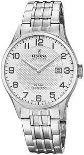 Festina Silver 'Swiss Made' Watch - f20005/1