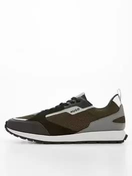 HUGO Icelin Runner Trainers, Black, Size 10, Men
