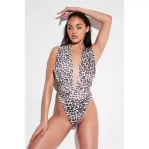 I Saw It First White Leopard Print Wear Me Anyway Swimsuit - White