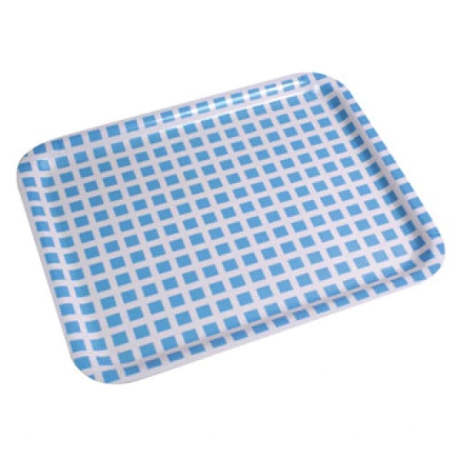 Loops Durable Non Slip Lap Tray - Lightweight Easy to Clean Meal Tray - Blue and White White