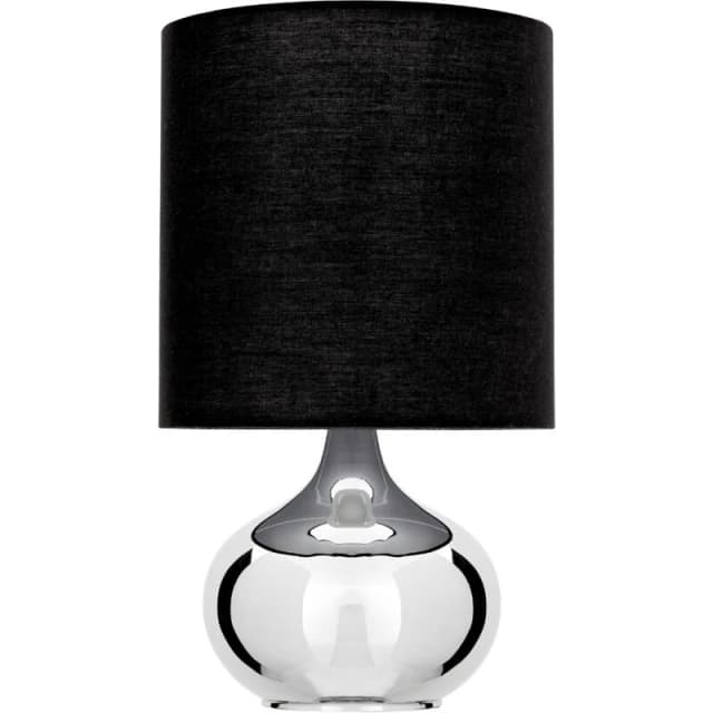 Premier Housewares Interiors by Premier Niko Table Lamp with EU Plug Black