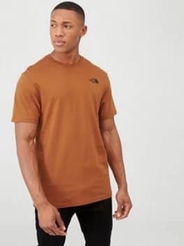 The North Face Short Sleeve Redbox T-Shirt - Caramel, Caramel, Size 2XL, Men